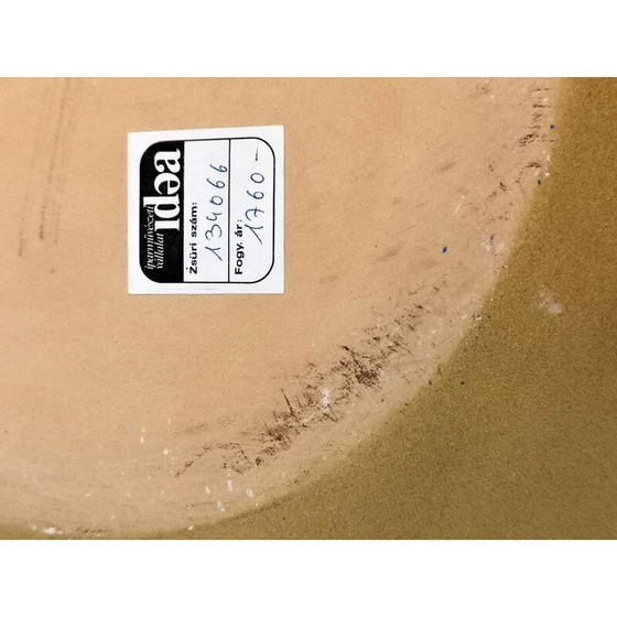 Image 1 of Targa murale in ceramica d'epoca con motivi floreali, 1980