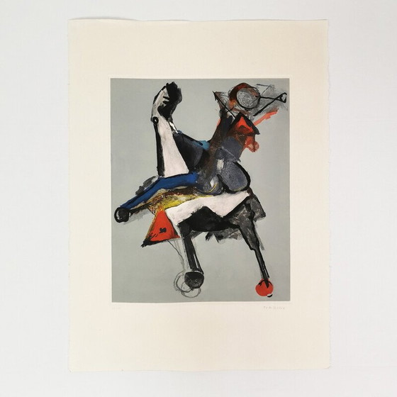Image 1 of Vintage painting "Marini from Shakespeare" number II by Marino Marini by Zwr, 1978