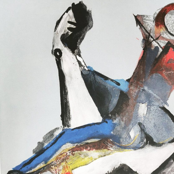 Image 1 of Vintage painting "Marini from Shakespeare" number II by Marino Marini by Zwr, 1978