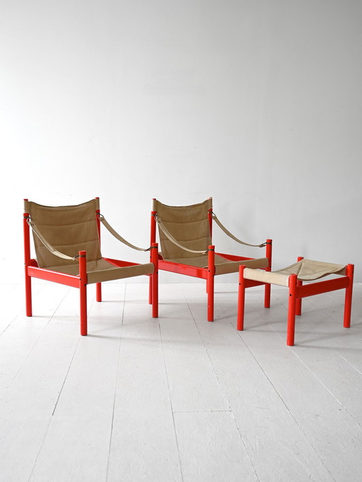 Safari Armchairs by Erik Wörtz