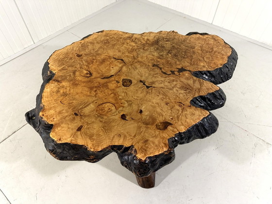 Image 1 of Tavolino da caffè a forma di tronco d'albero di Frank Armich, Canada, anni '70