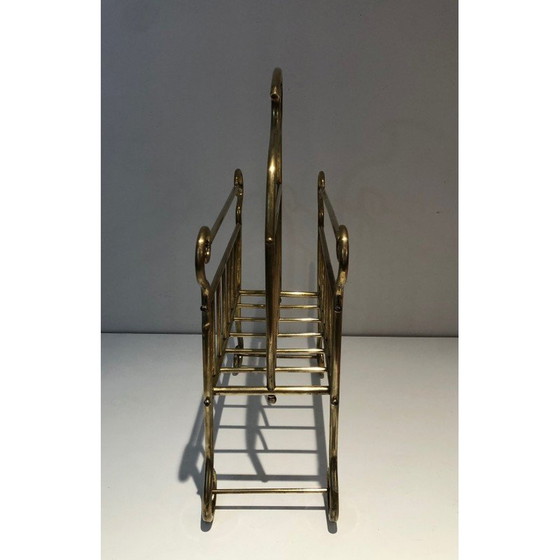 Image 1 of Revistero de latón antiguo, Francia, década de 1900