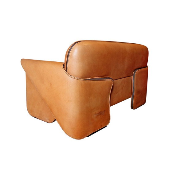 Image 1 of Vintage DS-125 2-seater leather sofa by Gerd Lange for De Sede, Switzerland 1978