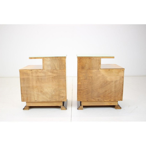 Image 1 of Pair of vintage night stands by Jindřich Halabala for Up závody, Czechoslovakia 1950s