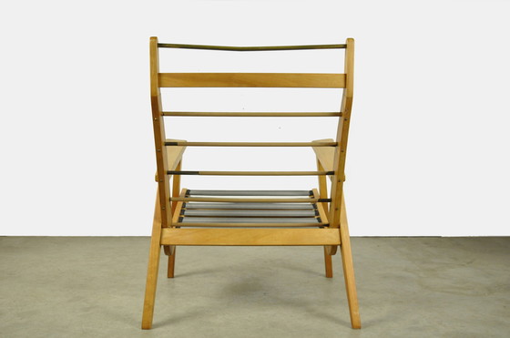 Image 1 of Gelderland beech "Lotus" armchair by Rob Parry