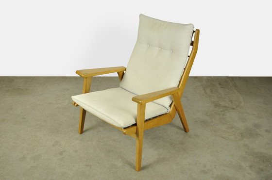 Image 1 of Gelderland beech "Lotus" armchair by Rob Parry