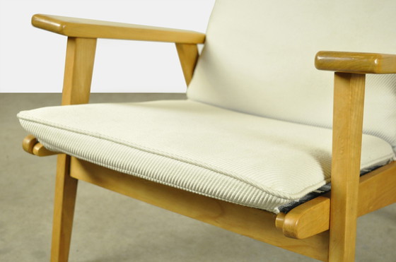 Image 1 of Gelderland beech "Lotus" armchair by Rob Parry