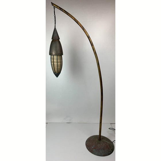 Image 1 of Steel floor lamp with lantern 