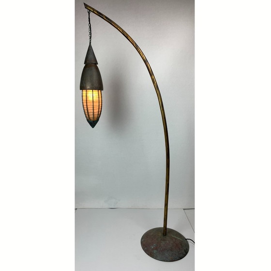 Image 1 of Steel floor lamp with lantern 