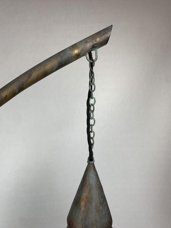 Image 1 of Steel floor lamp with lantern 