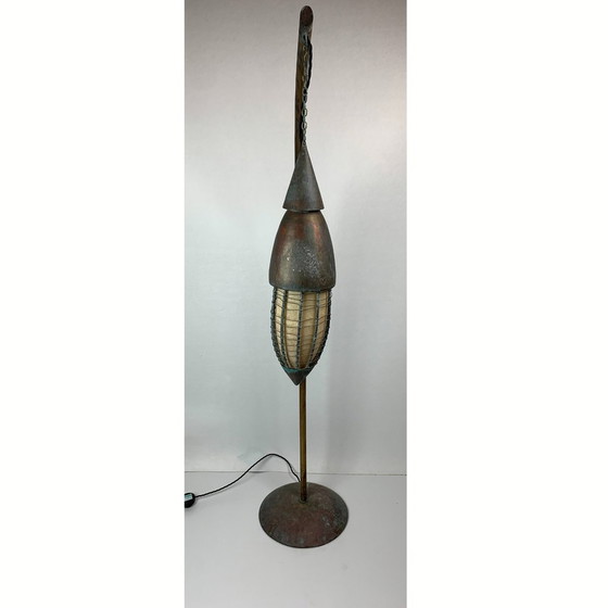 Image 1 of Steel floor lamp with lantern 