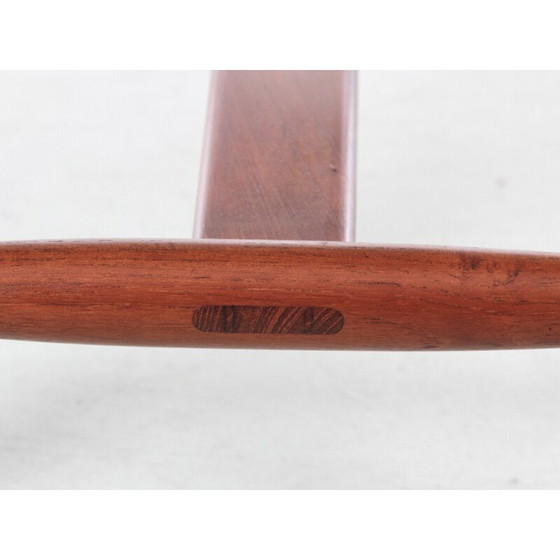 Image 1 of Poggiapiedi vintage in teak e pelle di Kurt Olsen