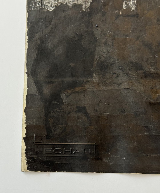 Image 1 of Eugène Eechaut- Composition à l'encre, 1983