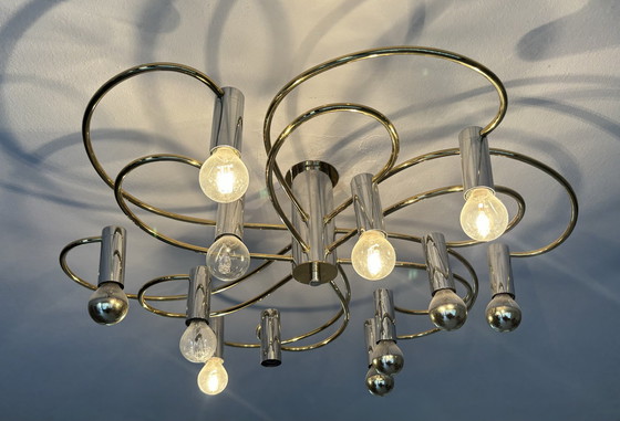 Image 1 of Large Flush Mount Ceiling Lamp By Cosack Leuchten