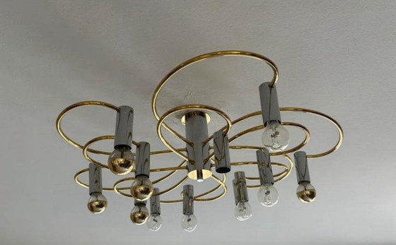 Image 1 of Large Flush Mount Ceiling Lamp By Cosack Leuchten