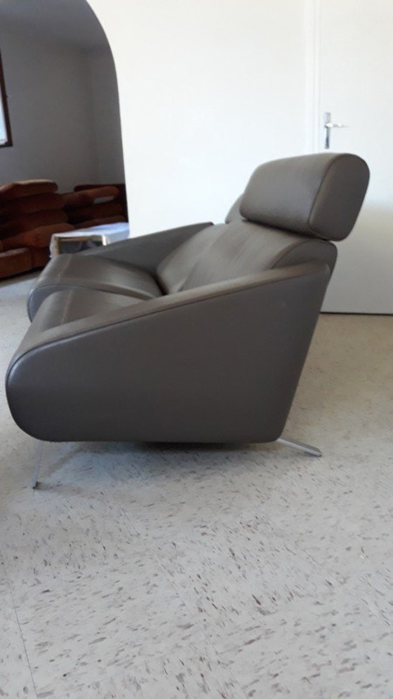 Image 1 of Steiner Leather Sofa Model Faubourg Studio Memo