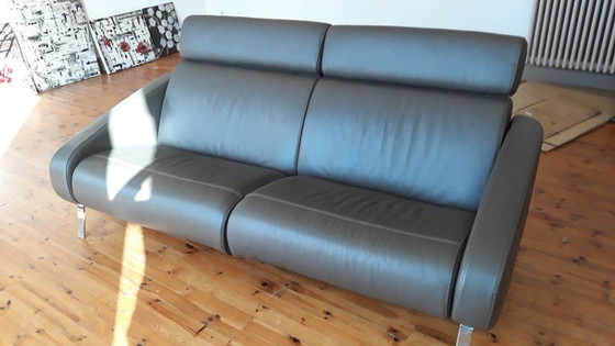 Image 1 of Steiner Leather Sofa Model Faubourg Studio Memo