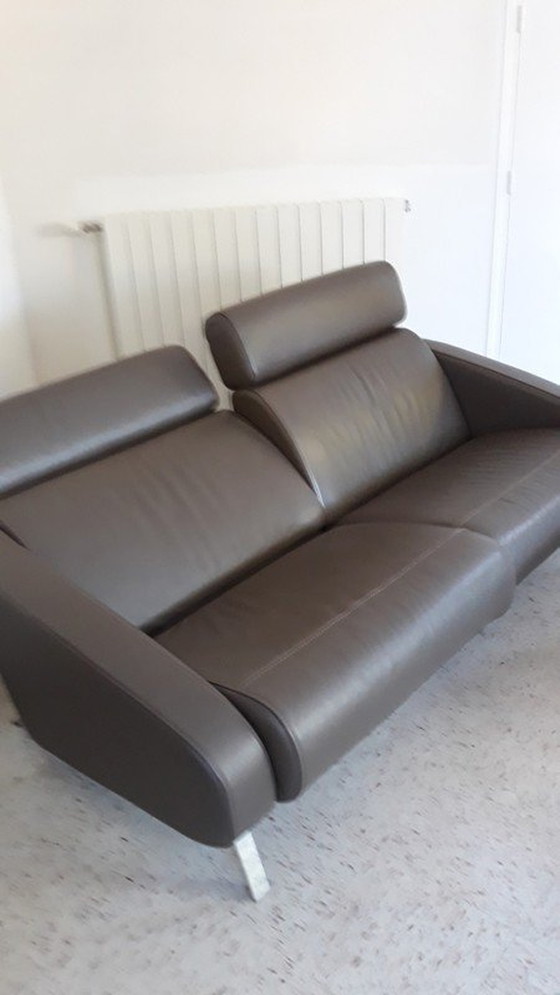 Image 1 of Steiner Leather Sofa Model Faubourg Studio Memo