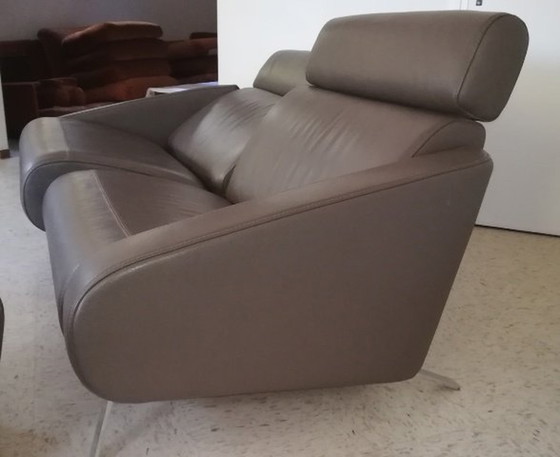 Image 1 of Steiner Leather Sofa Model Faubourg Studio Memo