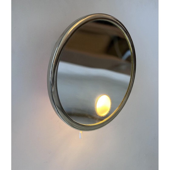 Image 1 of Specchio vintage regolabile in Abs dorato di Brot, Francia 1970