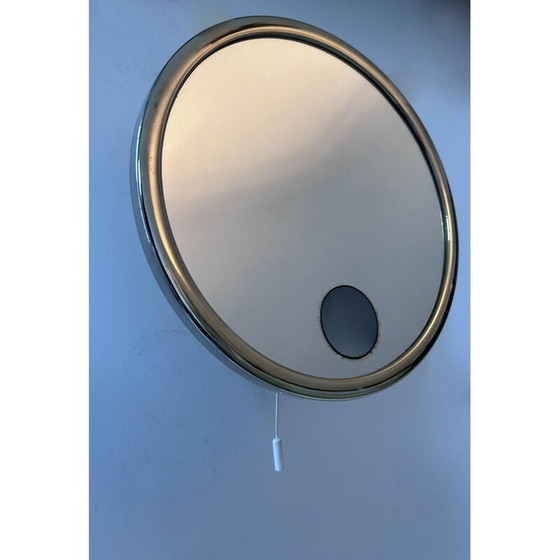 Image 1 of Specchio vintage regolabile in Abs dorato di Brot, Francia 1970