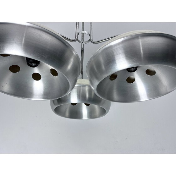 Image 1 of Lampadario vintage Space Age in metallo e plastica per Studioluce, Italia 1970