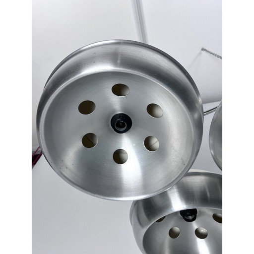 Vintage Space Age chandelier in metal and plastic for Studioluce, Italy 1970