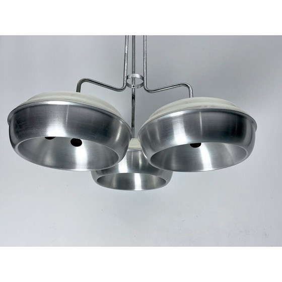 Image 1 of Lampadario vintage Space Age in metallo e plastica per Studioluce, Italia 1970