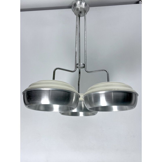 Image 1 of Lampadario vintage Space Age in metallo e plastica per Studioluce, Italia 1970