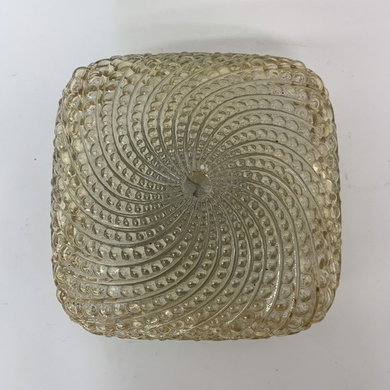 Image 1 of Glass Ceiling/Wall Lamp Sconce, Mid-Century Design, 1970s