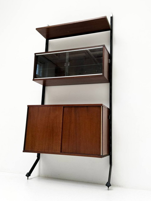 Modular Urio shelf in rosewood by Ico Parisi for Mim, Roma, 1960s