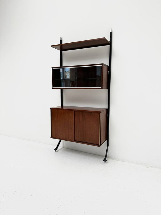 Image 1 of Modular Urio shelf in rosewood by Ico Parisi for Mim, Roma, 1960s