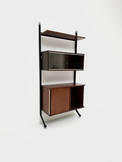 Modular Urio shelf in rosewood by Ico Parisi for Mim, Roma, 1960s