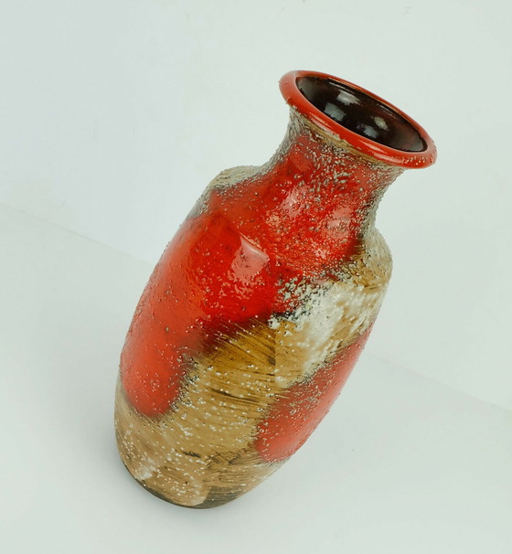 Image 1 of carstens toennishof vase model 7060-30 rough glaze 1960s