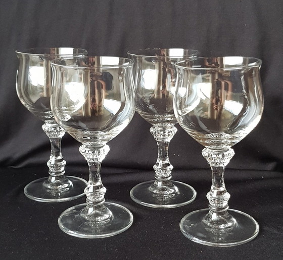 Image 1 of Vintage crystal wine glass