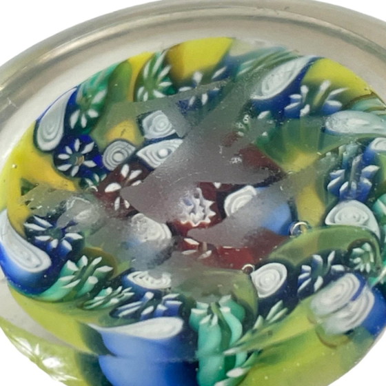 Image 1 of Fatto a mano - Millefiori - Presse Papier / Fermacarte - Decorazione floreale - contrassegnato in basso