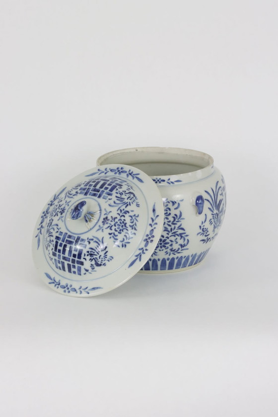 Image 1 of Chinese blue and white ginger jar