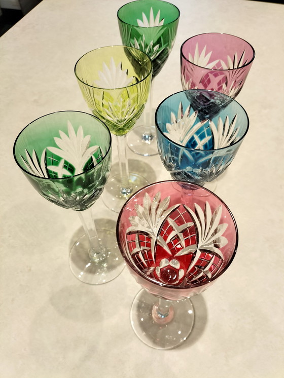 Image 1 of Set Of 6 Saint Louis Chantilly Glasses