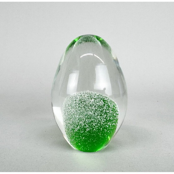 Image 1 of Vintage Art glass paperweight, Czechoslovakia 1960s