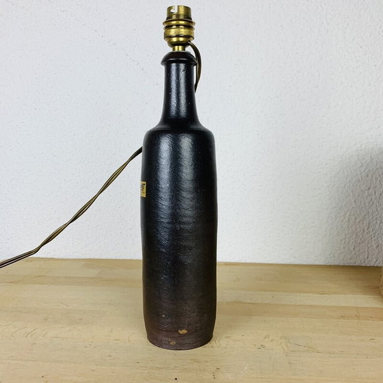 Image 1 of Lampada vintage in arenaria e bottiglia di corda