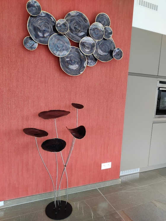 Image 1 of 2x Metal wall sculpture