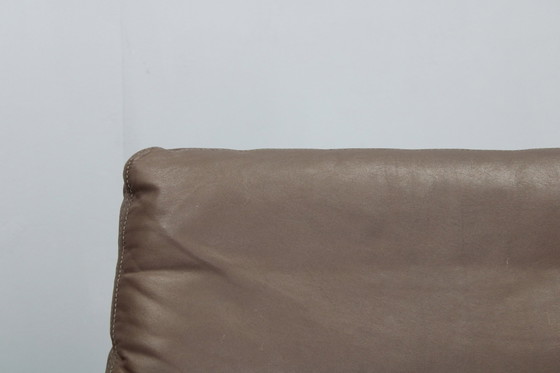 Image 1 of 1970s L. Olsen & Søn Pair of Armchairs in Oak and Leather, Denmark