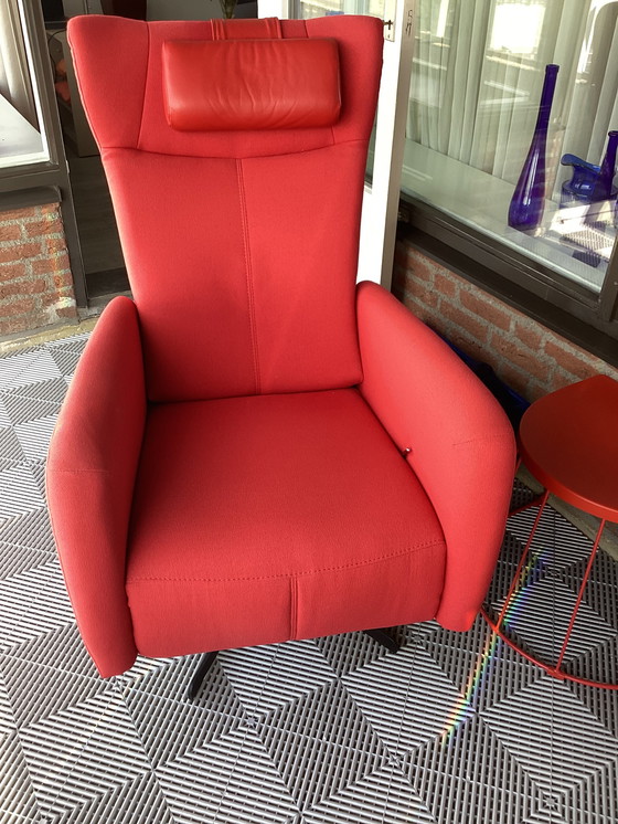 Image 1 of Prominent relax armchair red