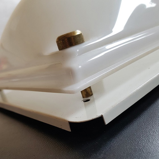 Image 1 of Mid-Century Acrylic and Brass Sconce