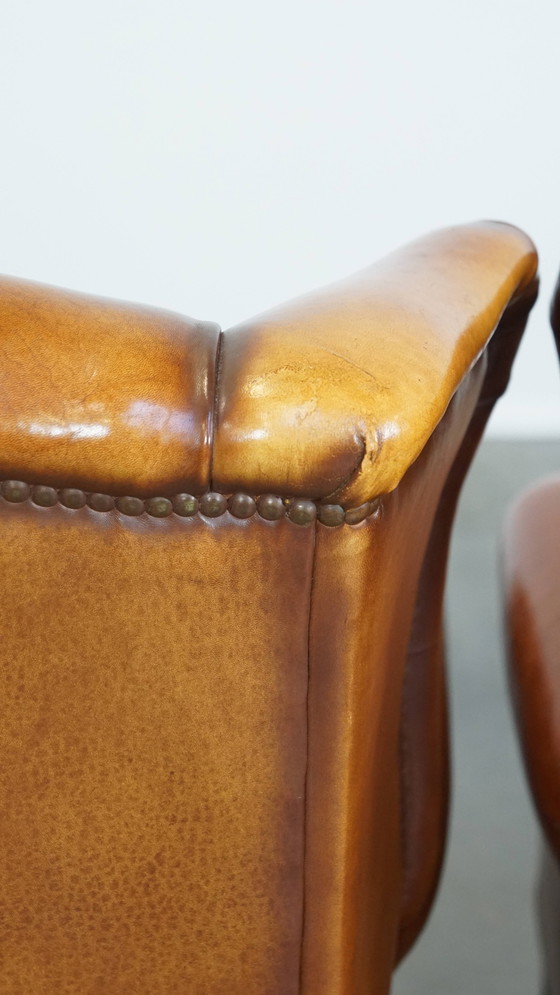 Image 1 of 2 X Sheep Leather Ear Armchairs