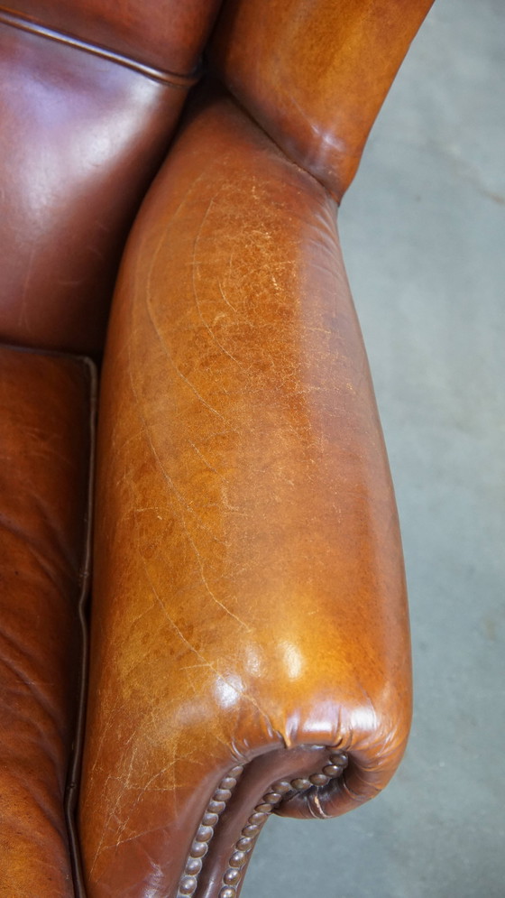 Image 1 of 2 X Sheep Leather Ear Armchairs