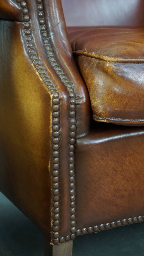 Image 1 of 2 X Sheep Leather Ear Armchairs