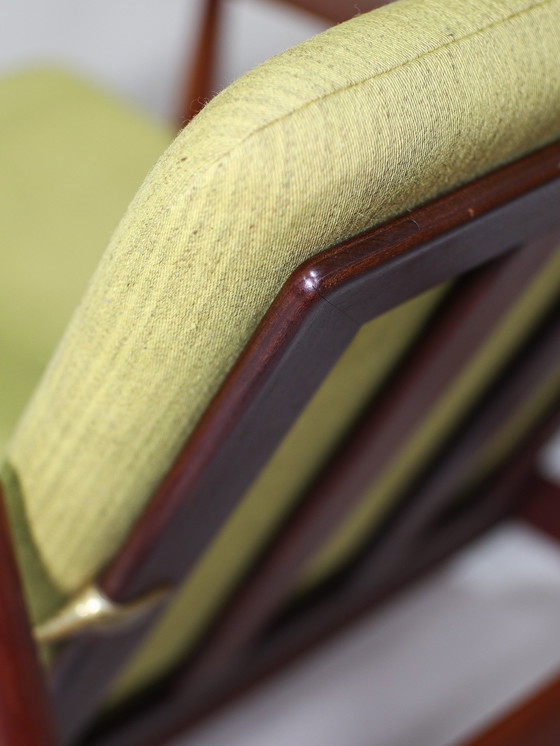 Image 1 of (2X) Armchair Poul Volther 340 Danish Green