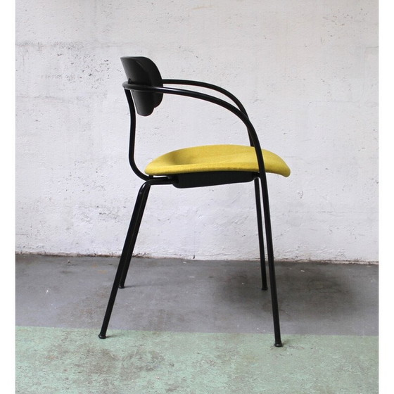 Image 1 of Vintage Pavilion AV4 chair in black stained metal and wood by Anderss and Voll for & Tradition