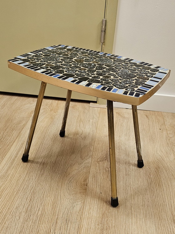 Image 1 of Vintage Mosaic Side Table Plant Table Table